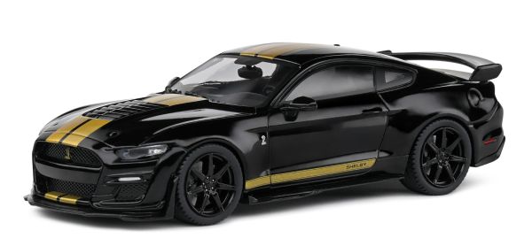 SOL4311506 - SHELBY Mustang GT500 2020 Schwarz & Gold - 1