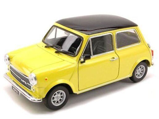 WEL43609JAUNE - MINI Cooper 1300 gelb mit schwarzem Dachreibungsmodell - 1