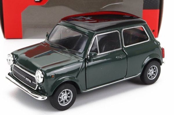 WEL43609VERT - MINI Cooper 1300 grün mit schwarzem Dach-Reibungsmodell - 1