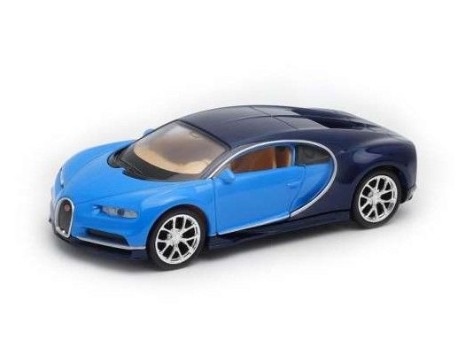 WEL43738B - BUGATTI Chiron von 2017 blau und schwarz - 1