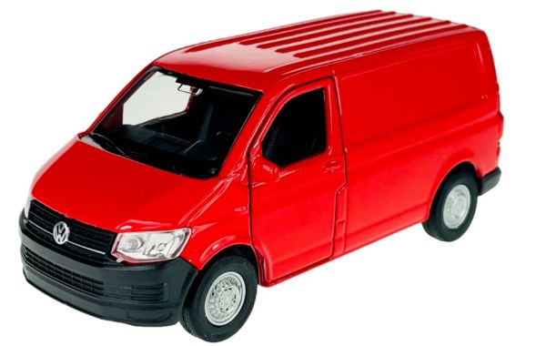 WEL43762ROUGE - VOLKSWAGEN T6 Transporter, rotes Reibungsmodell - 1