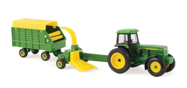 ERT45589 - JOHN DEERE 4960 mit gezogenem Feldhäcksler und Anhänger - 1