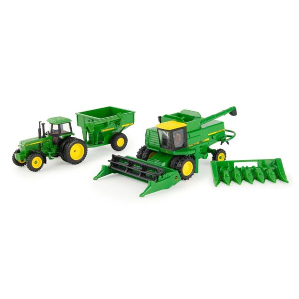 ERT45821 - Erntemaschine JOHN DEERE 7720 mit Getreideanhänger JOHN DEERE 4555 und 500 - 1