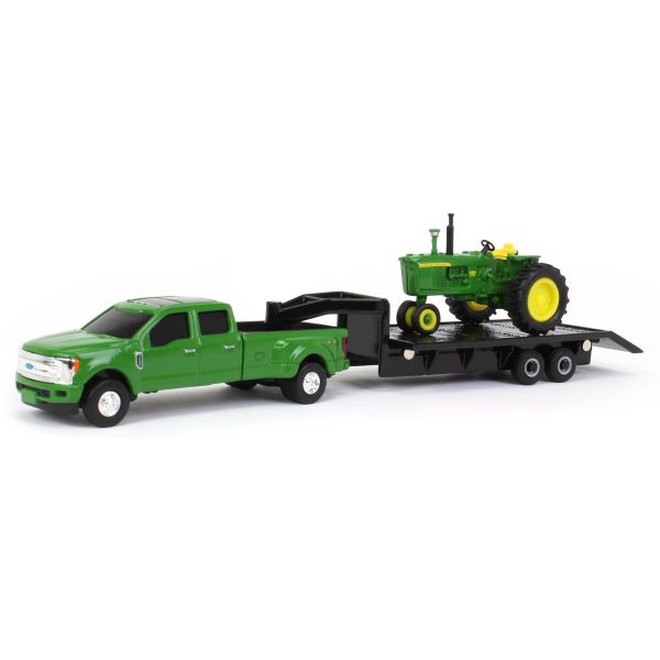 ERT45841 - FORD F-350 mit Schwanenhalsdeck und JOHN DEERE 4020 - 1