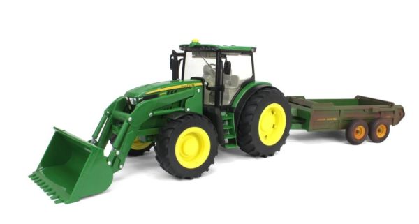 ERT45960 - JOHN DEERE 6210R mit Frontlader und Streuer 780 gesalzene Version - 1