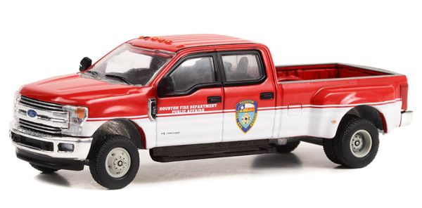 GREEN46110-D - FORD F-350 dually 2019 Houston Fire Department aus der DUALLY DRIVERS-Serie unter Blister. - 1