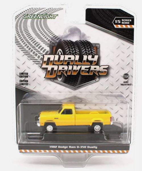 GREEN46150-B - DODGE Ram D-350 Dually 1982 gelb aus der Serie DUALLY DRIVERS in Blisterverpackung - 1