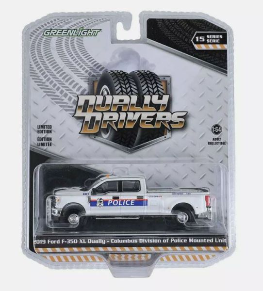 GREEN46150-E - FORD F-350 XL Dually 2019 Police aus der DUALLY DRIVERS-Serie in Blisterverpackung - 1