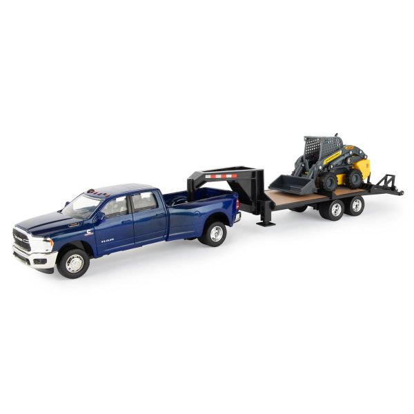 ERT47269 - DODGE Ram 3500 mit Schwanenhalsdeck und Mini-Radlader NEW HOLLAND L230 - 1