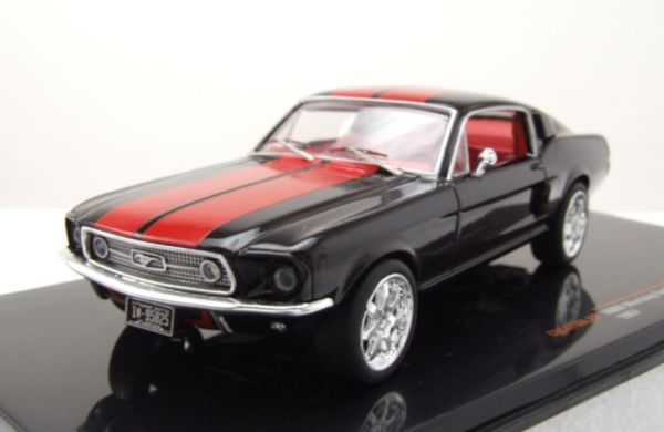 IXOCLC478N.22 - FORD Mustang Fastback von 1967 schwarz und rot - 1