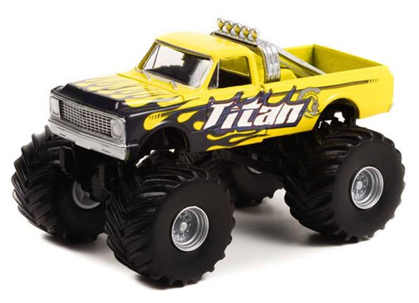 GREEN49110-A - CHEVROLET C-10 1972 Monster Truck TITAN aus der Serie KINGS OF CRUNCH in Blisterverpackung. - 1