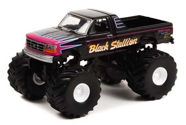 GREEN49110-E - FORD F-250 1992 Monster Truck BLACK STALLION aus der Serie KINGS OF CRUNCH in Blisterverpackung. - 1