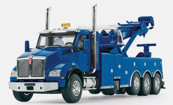 FIGE50-3466 - KENWORTH T880 8x4 Abschleppwagen blau - 1