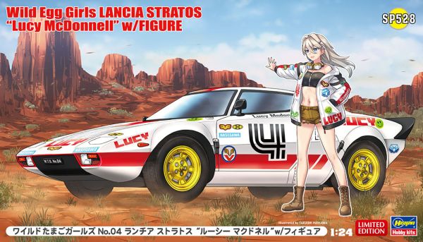 HAW52328 - LANCIA Stratos mit Lucy McDonnell Sammlerfigur Nr. 4 zum Zusammenbauen und Bemalen - 1