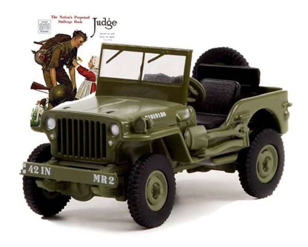 GREEN54060-A - JEEP Willis MB 1945 aus der Serie NORMAN ROCKWELL unter Blisterverpackung. - 1