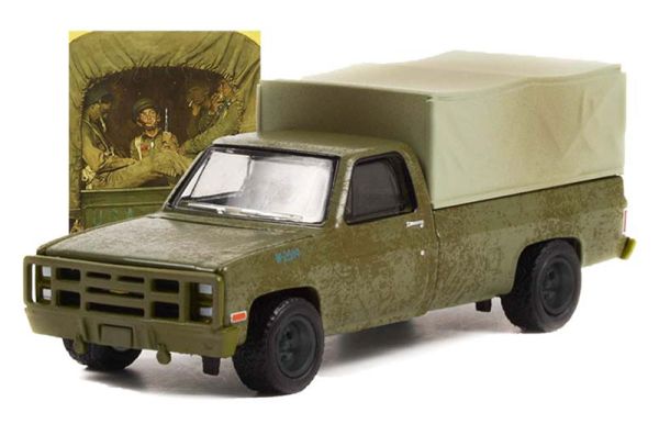 GREEN54060-F - CHEVROLET M1008 1984 aus der NORMAN ROCKWELL-Serie unter Blisterverpackung. - 1