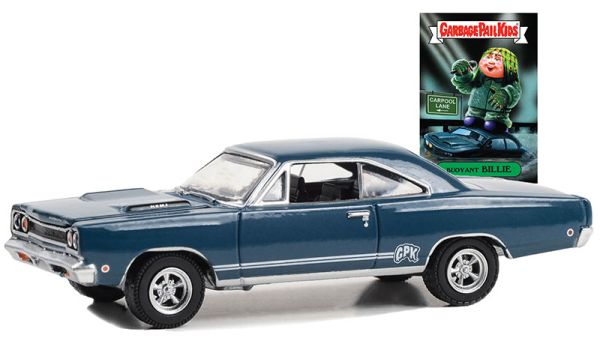 GREEN54090-A - PLYMOUTH Hemi GTX 1968 Blau aus der Serie GARBAGE PAIL KIDS unter Blisterverpackung. - 1