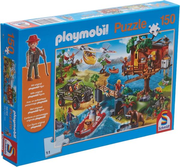 SCM56164 - Puzzle 150 Teile PLAYMOBIL Baumhaus mit Figur. - 1