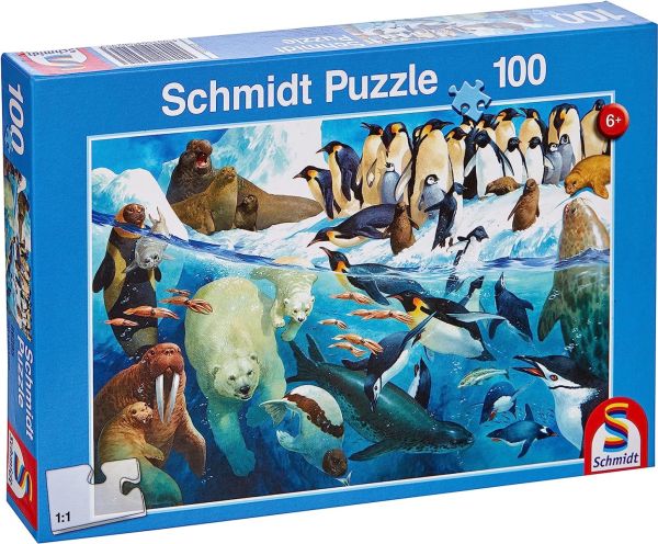 SCM56295 - Puzzle 100 Teile Tiere des Polarkreises - 1