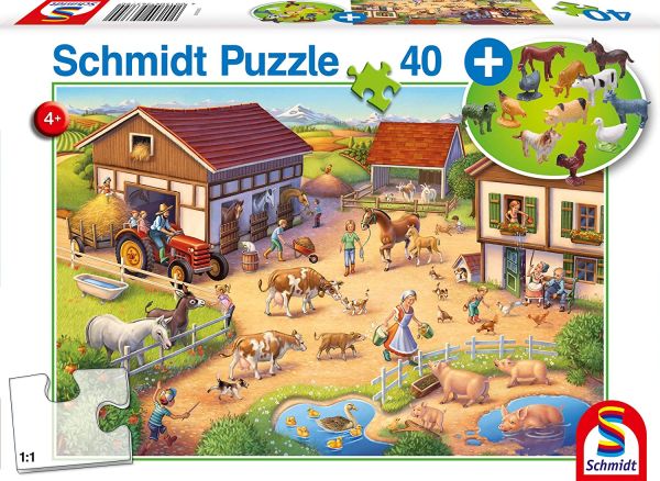 SCM56379 - 40-teiliges Puzzle Fröhlicher Bauernhof mit Tieren - 1