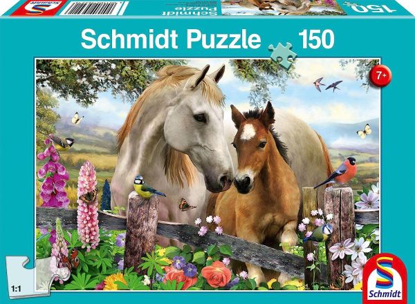 SCM56421 - Puzzle 150 Teile Stute und ihr Fohlen - 1