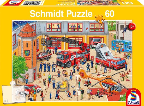 SCM56449 - Puzzle 60 Teile Kindertag in der Feuerwache. - 1