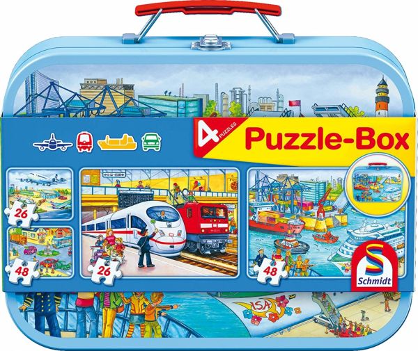 SCM56508 - 4 Puzzles 26 und 48 Teile Transportmittel. - 1