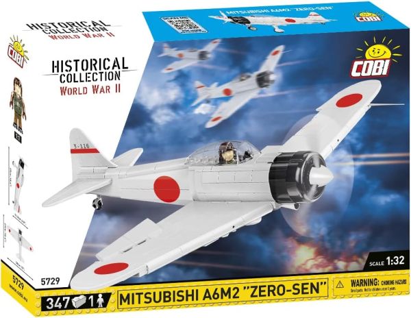 COB5729 - Militärflugzeug MITSUBISHI A6M2 ZERO-SEN - 347 Teile - 1