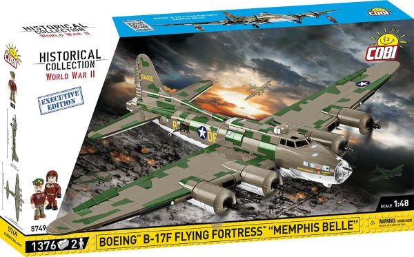 COB5749 - Militärflugzeug BOEING B-17 Flying Fortress Memphis Belle Exclusive Edition – 1376 Teile - 1