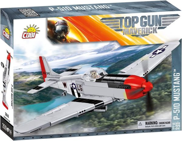 COB5846 - Militärflugzeug TOP GUN MUSTANG P-51D – 340 Stück - 1