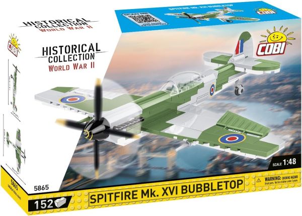 COB5865 - SPITFIRE MK.XVI Bubbletop Militärflugzeug – 152 Teile - 1