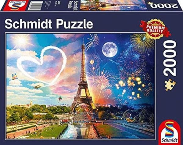 SCM58941 - Puzzle 2000 Teile Paris bei Tag und Nacht - 1