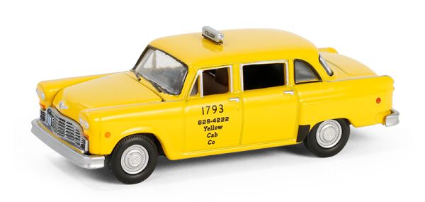 GREEN62030-C - CHECKER TaxiCab 1980 aus dem Film Ferris Bueller's Day Off unter Blisterverpackung - 1