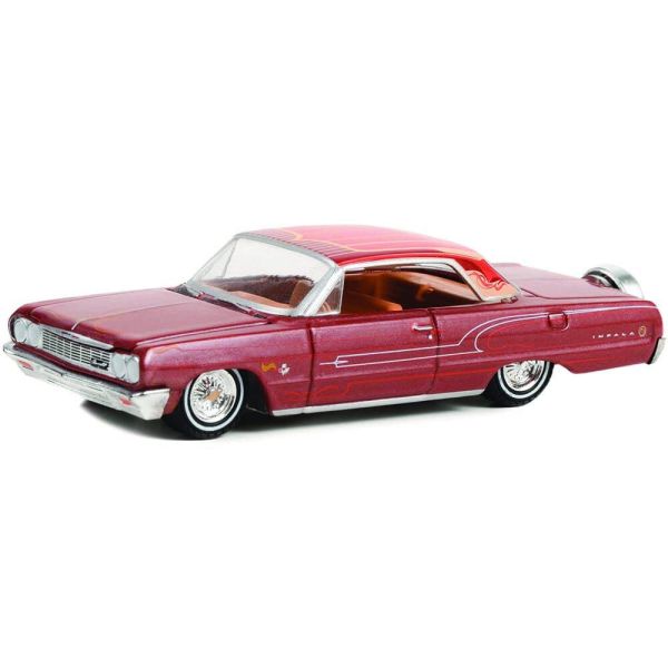 GREEN63030-B - CHEVROLET Impala 1964 California Lowriders rot metallic verkauft in Blisterverpackung. - 1