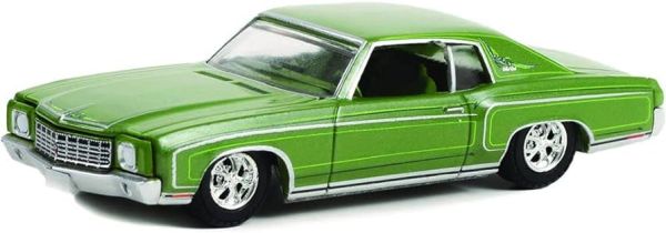 GREEN63030-D - CHEVROLET Monte Carlo 1970 California Lowriders grün-metallic verkauft in Blisterverpackung - 1