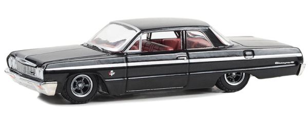 GREEN63050-D - CHEVROLET Biscayne 1964 Schwarz aus der Serie CALIFORNIA LOWRIDERS in Blisterverpackung. - 1