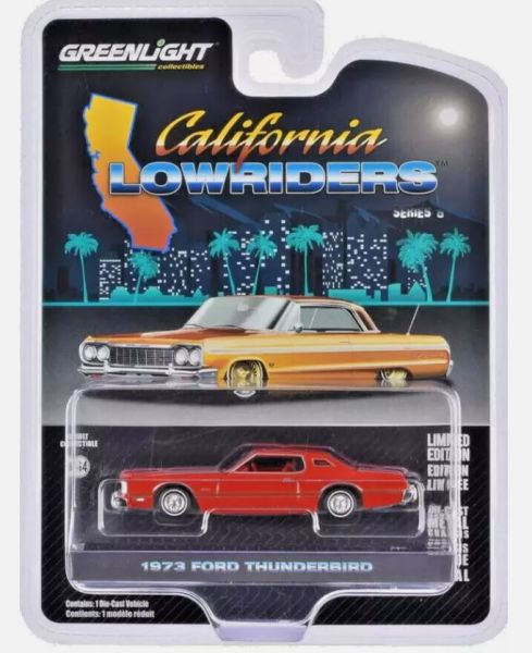 GREEN63070-E - FOD Thunderbird 1973 rot aus der Serie CALIFORNIA LOWRIDERS in Blisterverpackung - 1