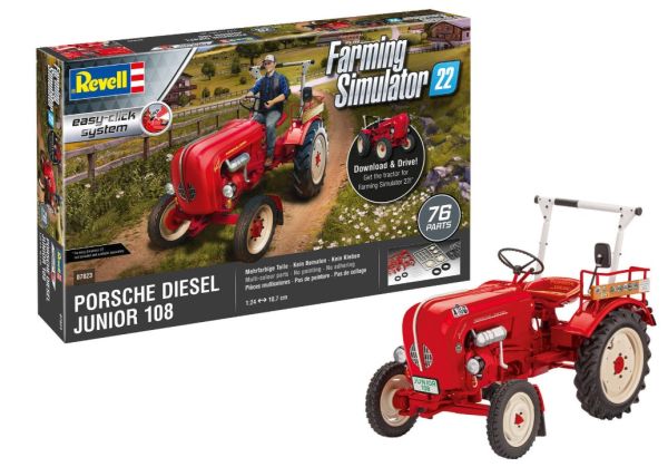 REV63653 - PORSCHE junior 108 aus dem Farming Simulator zum Zusammenbauen und Bemalen - 1