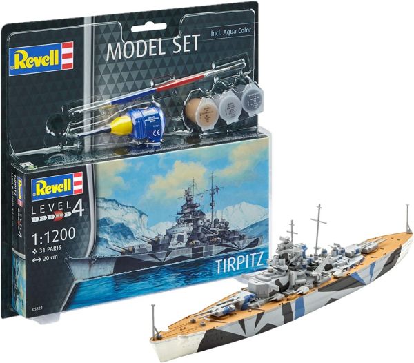 REV65822 - MODEL SET - Schiff TIRPITZ mit Anstrich zum Zusammenbauen - 1