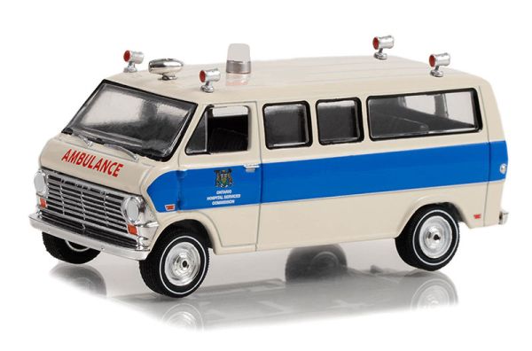 GREEN67040-A - FORD Econoline Ambulance 1969 Ontario Hospitals aus der Serie FIRST RESPONDERS unter Blisterverpackung. - 1