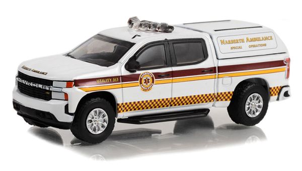 GREEN67040-E - CHEVROLET silverrado 2020 Pennsylvania Krankenwagen aus der Serie FIRST RESPONDERS unter Blisterverpackung. - 1