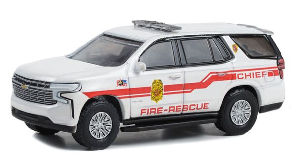 GREEN67050-F - CHEVROLET Tahoe 2021 Feuerwehr New York aus der Serie FIRE & RESCUE in Blisterverpackung. - 1