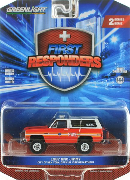 GREEN67060-A - GMC Jimmy 1987 - New York Fire Department aus der Serie FIRST RESPONDERS in Blisterverpackung - 1