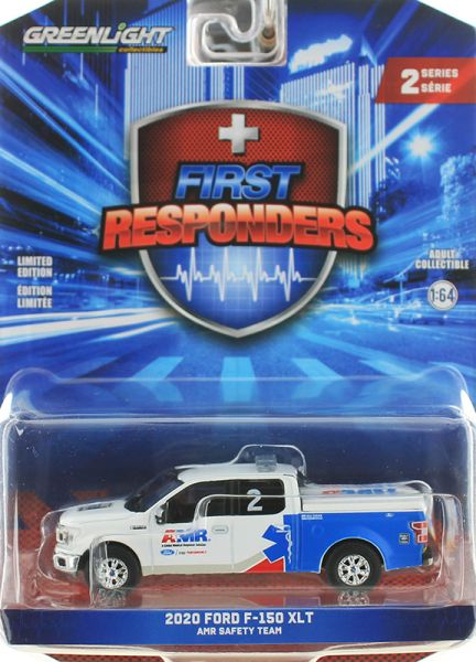 GREEN67060-F - FORD F-150 XLT 2020 AMR-Sicherheitsteam aus der FIRST RESPONDERS-Serie in Blisterverpackung. - 1