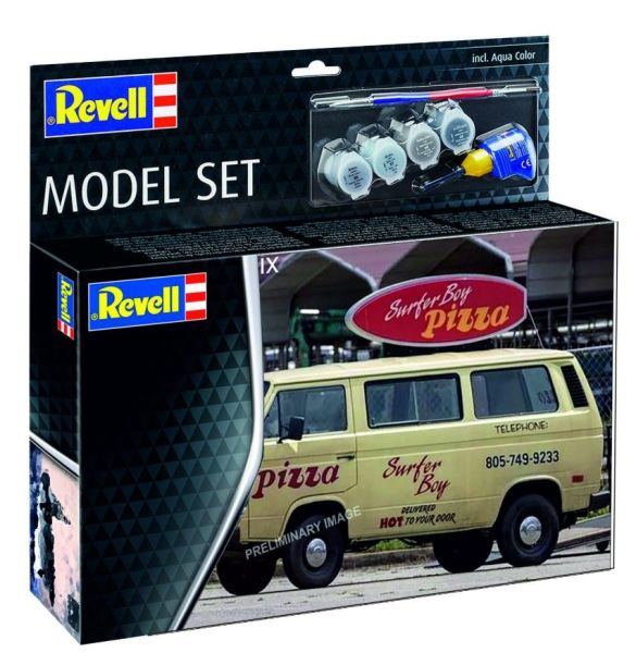 REV67725 - MODEL SET - VOLKSWAGEN Typ 3 Surfer Boy STRANGER THINGS mit Lackierung zum Zusammenbauen. - 1