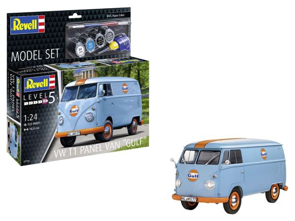 REV67726 - MODEL SET VOLKSWAGEN Typ 1 Panel van GULF mit Lack zum Zusammenbauen - 1