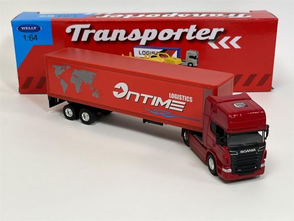 WEL68021 - SCANIA V8 R730 4x2 mit Anhänger 2 Achsen ONTIME Logistique. - 1