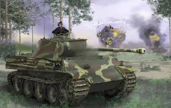 DRA6841 - Deutscher Kampfpanzer PANTHER Ausf.G Premium Edition zum Zusammenbauen und Bemalen - 1