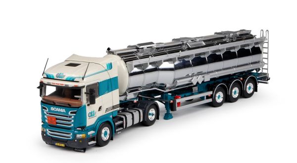 TEK68699 - SCANIA R13 4x2 mit 3-achsigem Tankanhänger OUDEN TANK TRANSPORT - 1