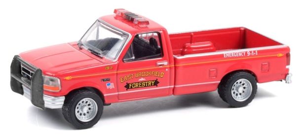 GREEN67010B - FORD F-350 1992 Massachusetts Forety FIRE & RESCUE Blisterpackung - 1